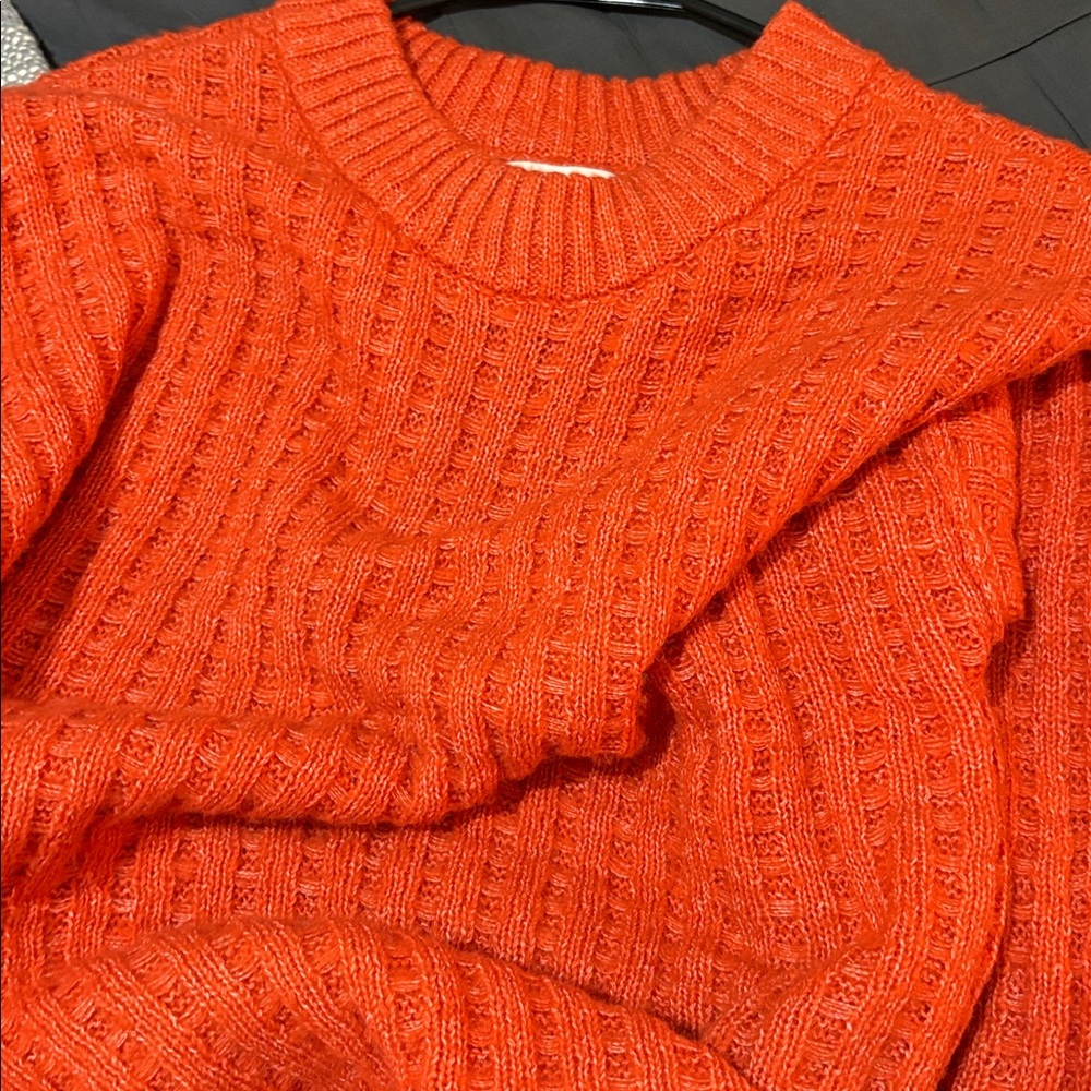 SO Vibrant Orange Knit Sweater - Picture 9 of 9